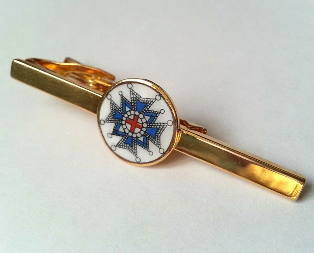 Pince à cravate vintage drapeau français émail rouge blanc