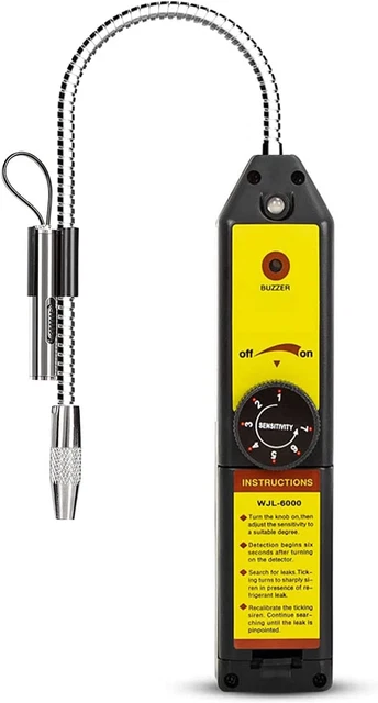 Wale&Morn WJL-6000 Freon Leak Detector with Indicator Light for Halogen Gas Air