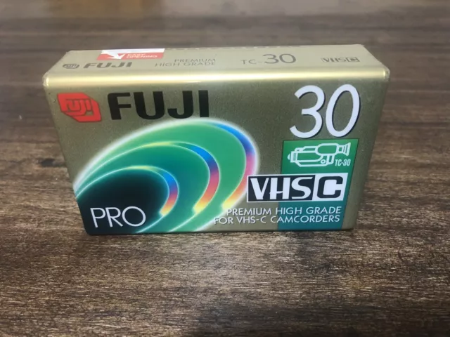 Lot of 2 VHS-C Blank Sealed Tapes Fuji Film TDK HG Ultimate Premium High Grade