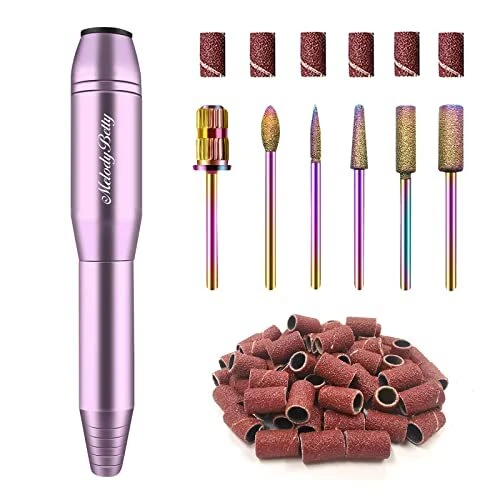 Taladro de uñas eléctrico profesional profesional de acrílico taladro de uñas MelodyBetty para G...