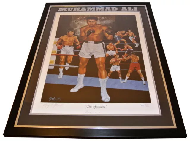 Muhammad Ali Signed & Framed Autograph Display Certified Online Authentics Proof