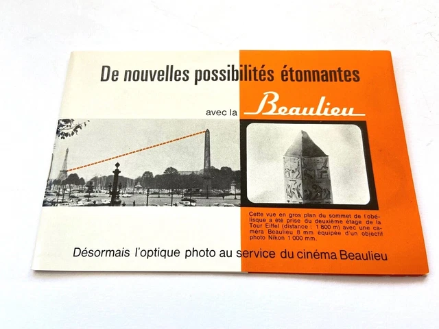 MODE D'EMPLOI PHOTO CINEMA CAMERA BEAULIEU REFLEX CONTROL 8mm 2