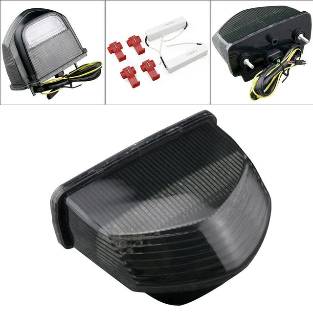 Integrated Turn Signals LED Tail Light fit Honda CBR 600RR 2007-2011 Smoke