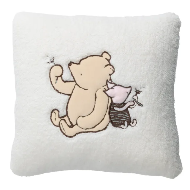 Almohada para bebé Lambs & Ivy Storytime Pooh suave imitación oveja - crema