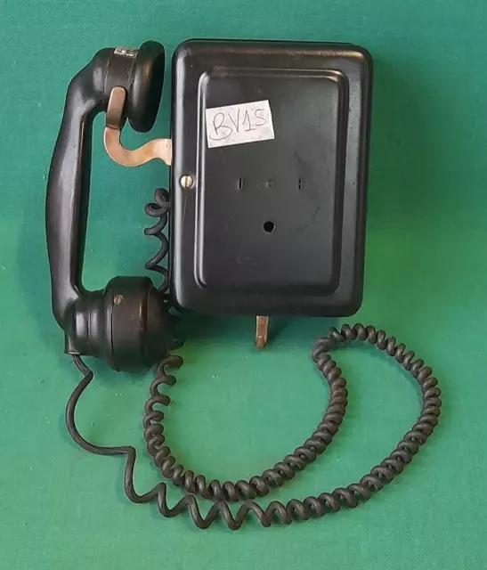 Antico Raro Telefono Francese Da Parete Mod. 1924 Anni '20 Ferro Bachelite. Bv15