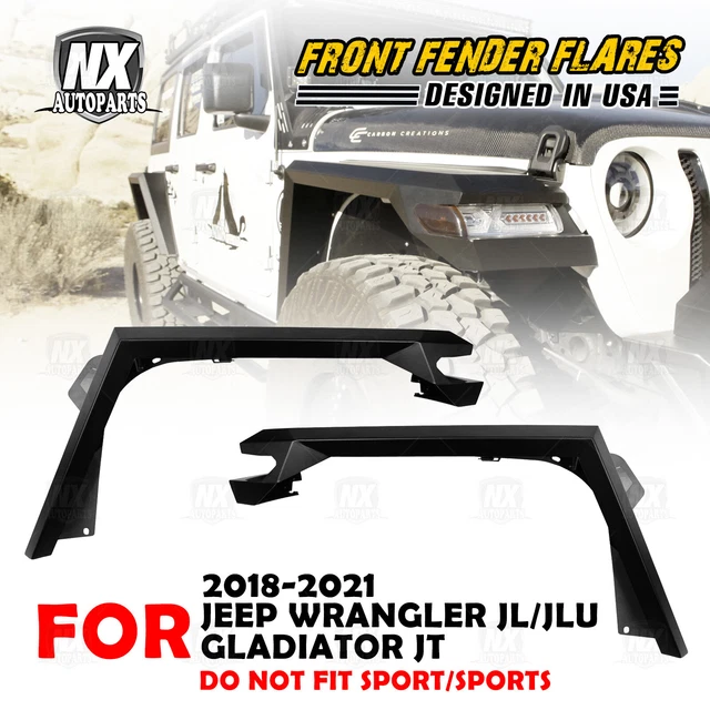 FRONT FENDER FLARES for 20182022 Jeep Wrangler JL Gladiator JT Offroad