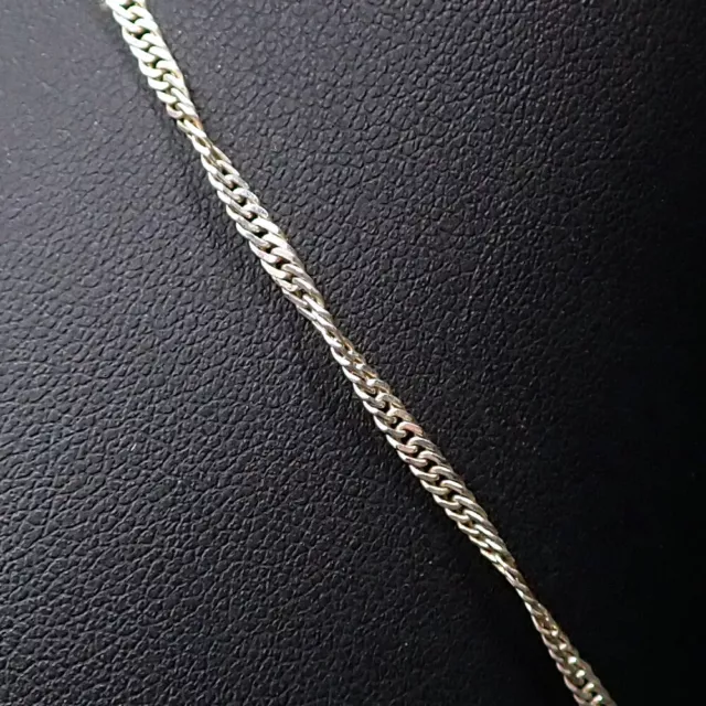 925 Sterling Silver Twisted Singapore Chain Link Necklace, 17.5", .7mm, 3.64g