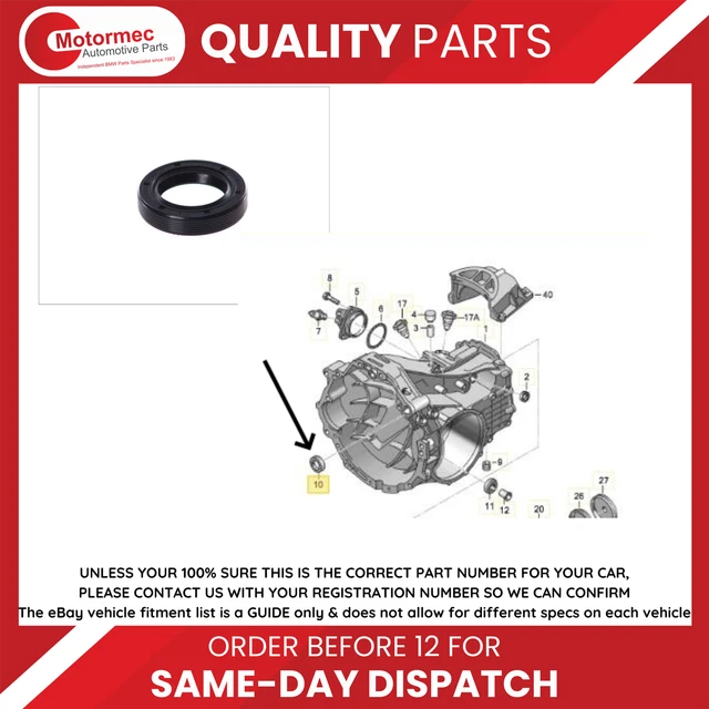 Guarnizione albero radiale cambio si adatta a VW AUDI SEAT per oe n. 016 311 113 B