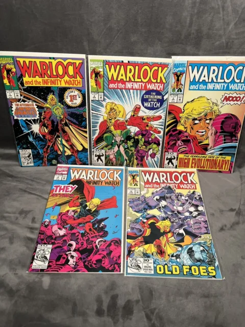 WARLOCK AND THE INFINITY WATCH #1-5 Lot of 5 Marvel Comics - All 9.0 Or Better