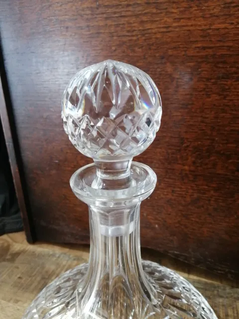 Waterford Crystal Ships Decanter Lismore Pattern Decanter - Signed -