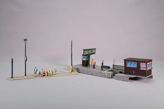 LQ1522 FALLER 253 Train Ho 1/87 1:87 rare maquette montée Maison familiale