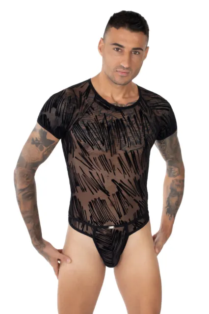 EROS VENEZIANI Herren Stringbody 7407 schwarz