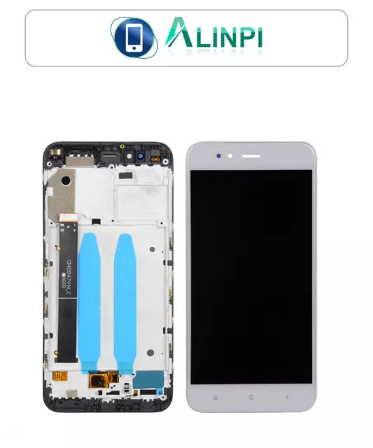 Pantalla Completa con Marco para Xiaomi Mi A1 / Mi 5X Blanca Tactil + LCD Blanco