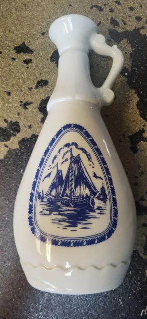 Vintage Delft Blue Jim Beam Decanter