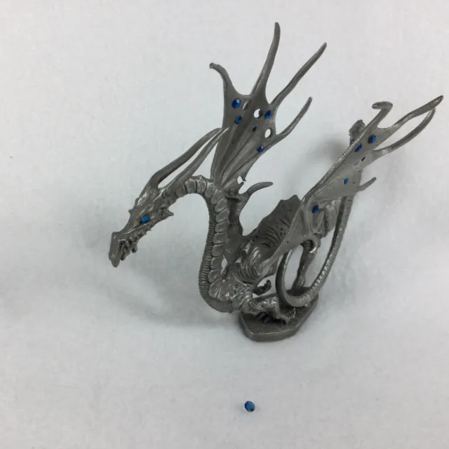 DRAGON BLUE JEWELED RAL PARTHA Pewter PP209 1991 SMALL DAMAGE READ DESCRIPTION 
