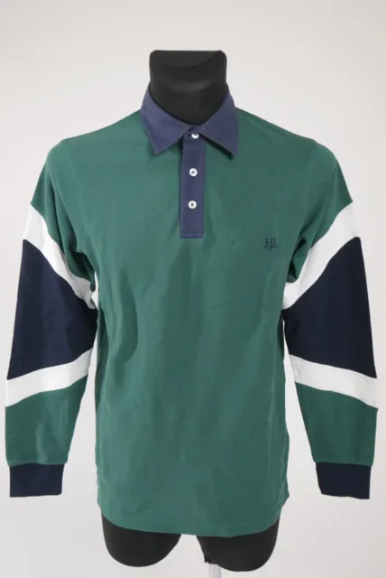 Harmont & Blaine Homme Vert Manches Longues Polo Pull Taille L LNCJ09