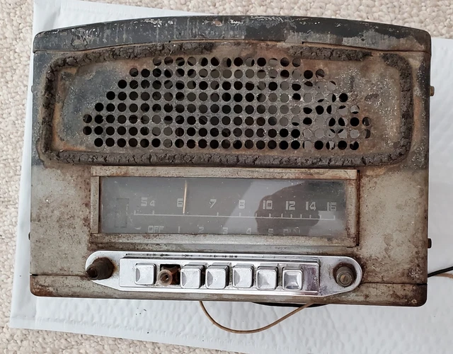 Vintage Mopar 1940 50 Original Am Radio For Parts Plymouth