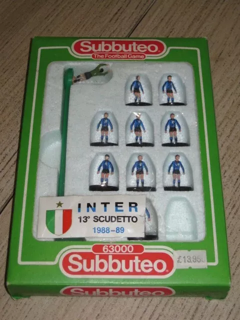 Squadra Subbuteo Lw Team  Inter Campione D'italia 1988/1989 Rif. 58 Incompleta