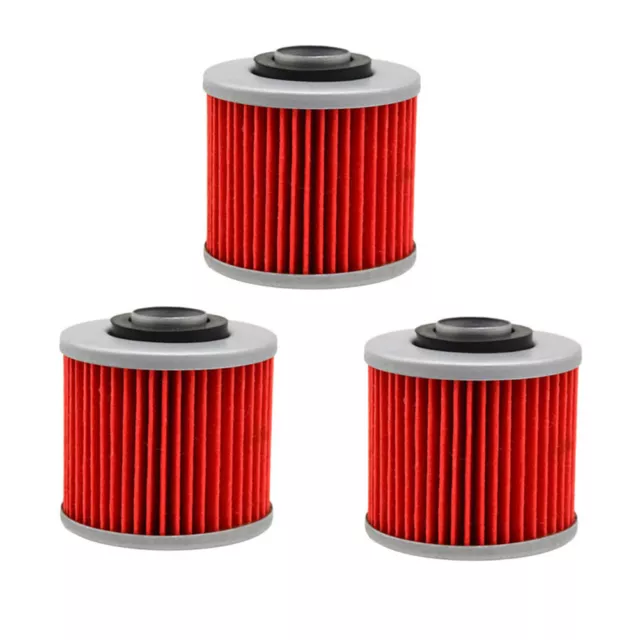 3Pack Oil Filter For Yamaha XV1100 XVS1100 V-Star Drag Star Virago YFM700 Raptor