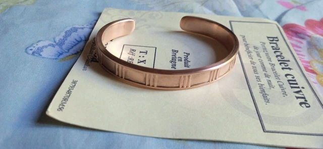 Bague En Cuivre Avec Aimants - Anti-douleurs Arthrose Rhumatisme - Neuf Avec étiquettes - Taille Réglable