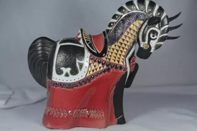 DeRosa Rinconada Large Wildlife Limited Edition 'Medieval Horse' #428 New In Box