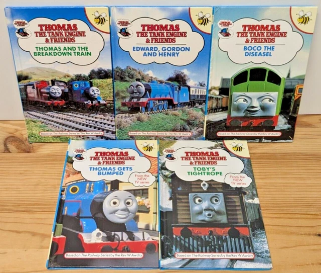VINTAGE THOMAS THE Tank Engine & Friends Buzz Books Lot 4, 5, 24, 27 ...