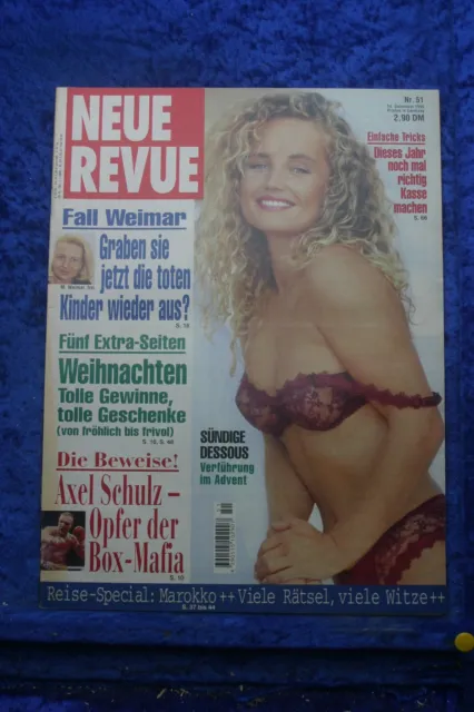 Neue Revue 51/95 vom 14.12.1995 Magazin zum Geburtstag Axel Schulz Claudia Schif