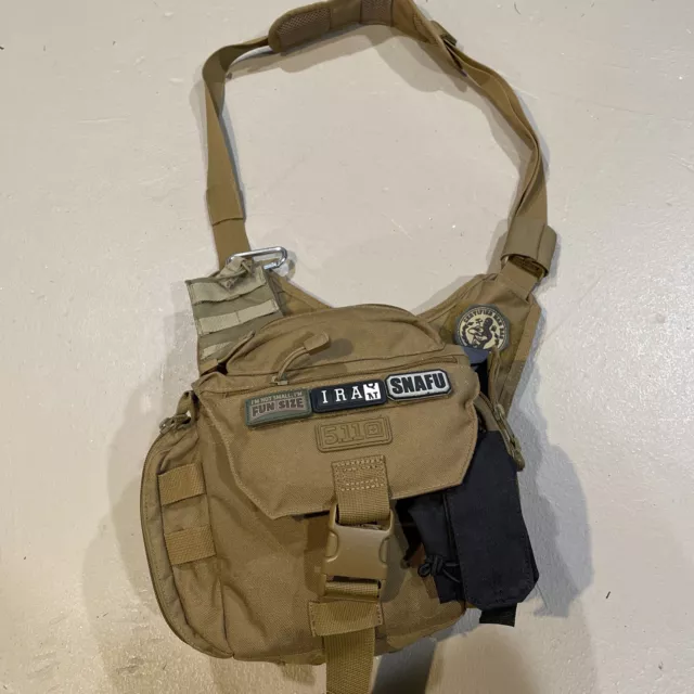 511 PUSH PACK 6 Liter Shoulder Bag Tactical Range Bag Coyote Brown Tan ...