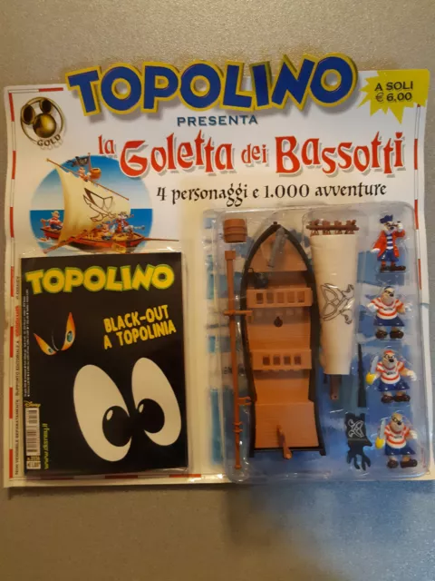 LA GOLETTA DEI BASSOTTI TOPOLINO n° 2526 GADGET IN BLISTER SIGILLATO