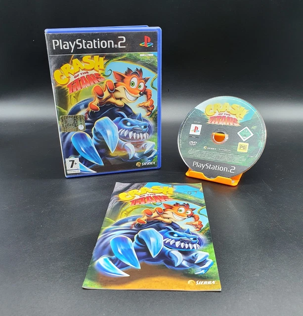 VIDEOGAME CRASH OF the titans PLAYSTATION DUE 2 ps2 VIDEOGIOCO VINTAGE