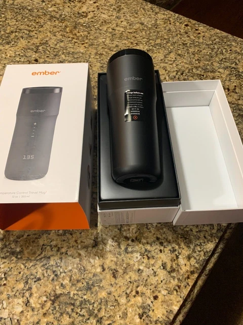 Ember Control Smart Travel Mug 2 - 12oz Black - App Controlled Heated Coffee Cup