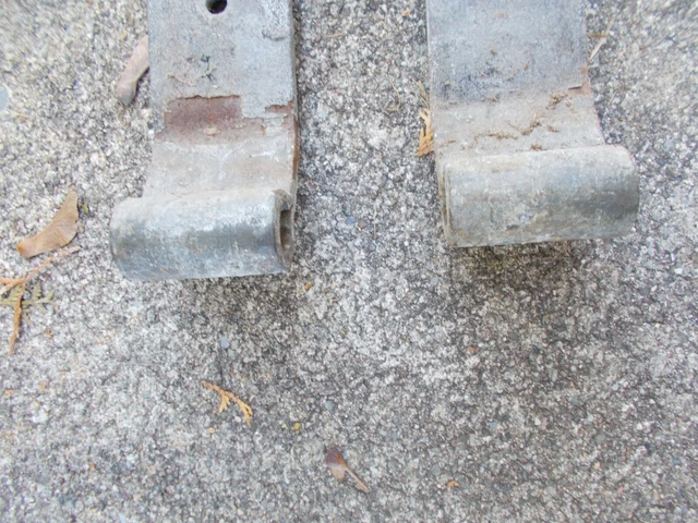 Pair Of Heavy Iron Barn Door Strap Hinges Approx. 39” Long x 2 3/4" Wide  Gate 4