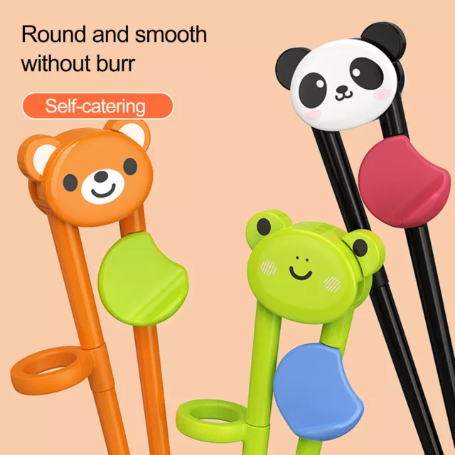 1 Pair Baby Chopsticks Cartoon  Pick Baby Noodle Eating Practicing