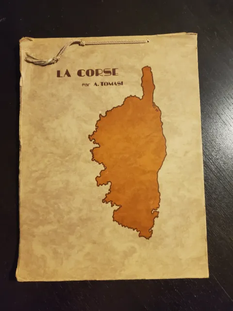 Livre ancien photos Corse  - Album La Corse par A. Tomasi - 20 photos sépia