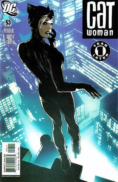 CATWOMAN (Vol. 3) #53 F/VF, Adam Hughes cover, DC Comics 2006 Stock Image