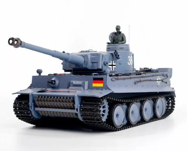 Heng Long  Tank Model German Tiger 2.4G radio remote control RC 1/16 BB & IR  UK 2