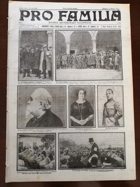Boy Scout al Londra Scoutismo,Chiavris benediz. campane,Feltre,PRO FAMILIA 1921