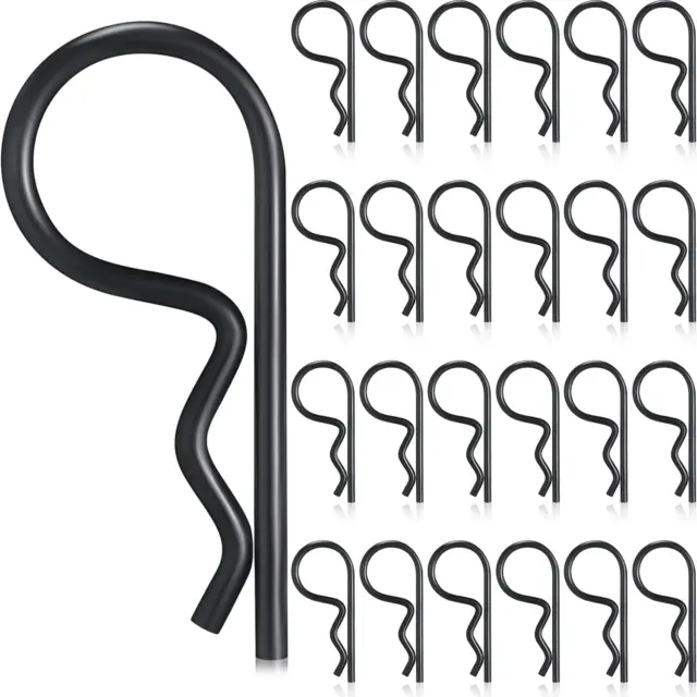 25 Pcs Hitch Pin Clip Cotter Pin R Clips Trailer Cotter Hairpin Zinc Plated Spri