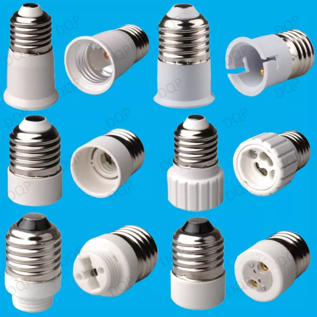 10x (Zehn) E27 Glühbirne Buchse Auf E14 B22 MR16 GU10 G9 Lampe Adapter Konverter