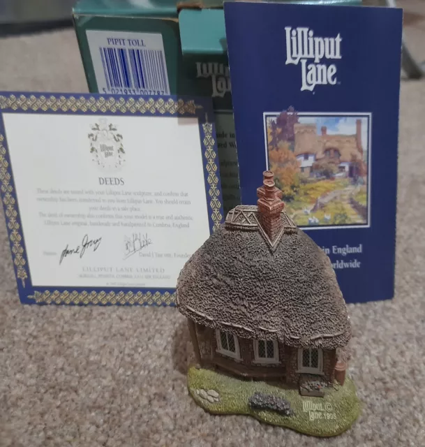 LILLIPUT LANE  PIPIT TOLL COTTAGE collectable beautiful design England Made