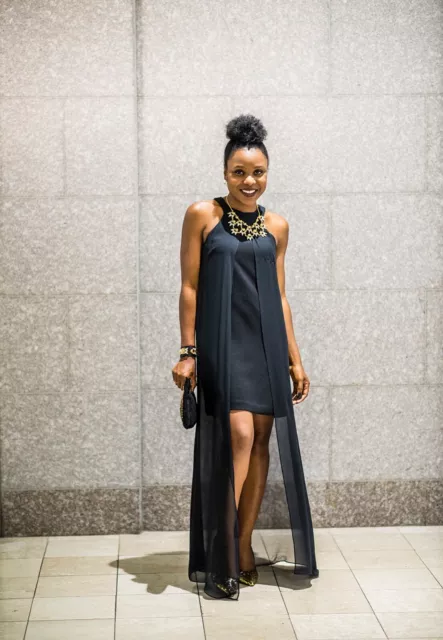 Trina Turk Black Beacon Sheath Dress With Chiffon Overlay Size 2