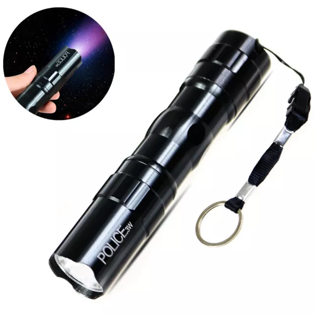 Portable Ultra Bright 3W Police Style Waterproof LED Mini Flashlight Torch Light