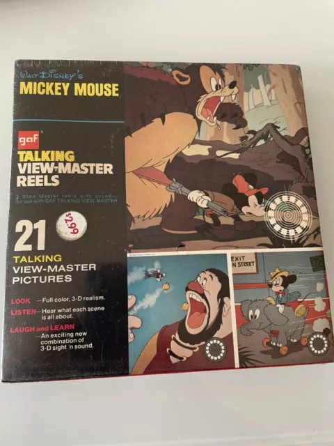 NEW & SEALED Vintage GAF Talking View Master Reels MICKEY MOUSE