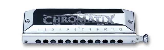 Harmonica Suzuki Chromatix SCX-48 12 Hole Chromatic Key of Bb - NEW overstock