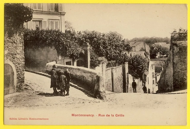 cpa 95 - MONTMORENCY (Val d'Oise) Rue de la GRILLE