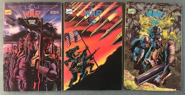 THE WAR book 1 2 & 3 Marvel Comics Set Lot 1989 Doug Murray