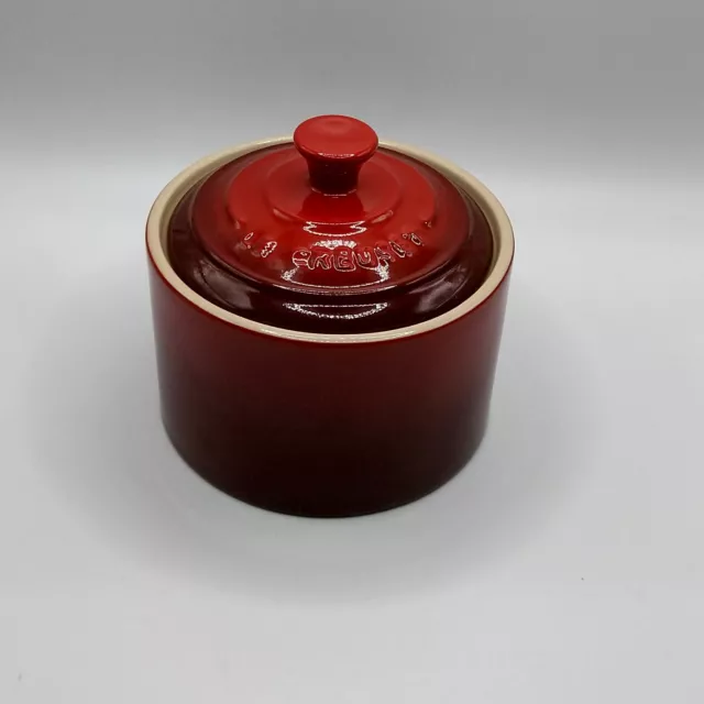 Le Creuset Red Mini Petite Casserole / Ramekin / Cocotte with Lid - 0.3L / 10oz