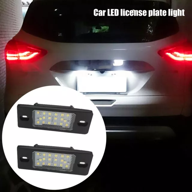 2x LED License Number Plate Light Bulb For VW Passat Golf Tiguan Porsche Cayenne 3