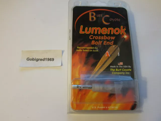 NEW Burt Coyote Lumenok Lighted Gold Tip Crossbow Nock USA LOTS More Listed AR5