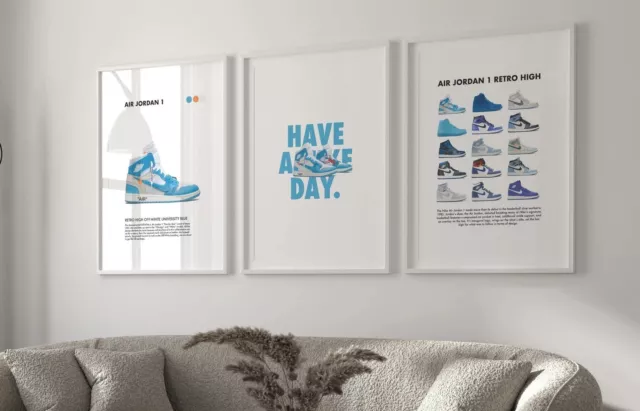Hypebeast AIR JORDAN Sneaker - NIKE - Digital Wall Art Poster Home Decor